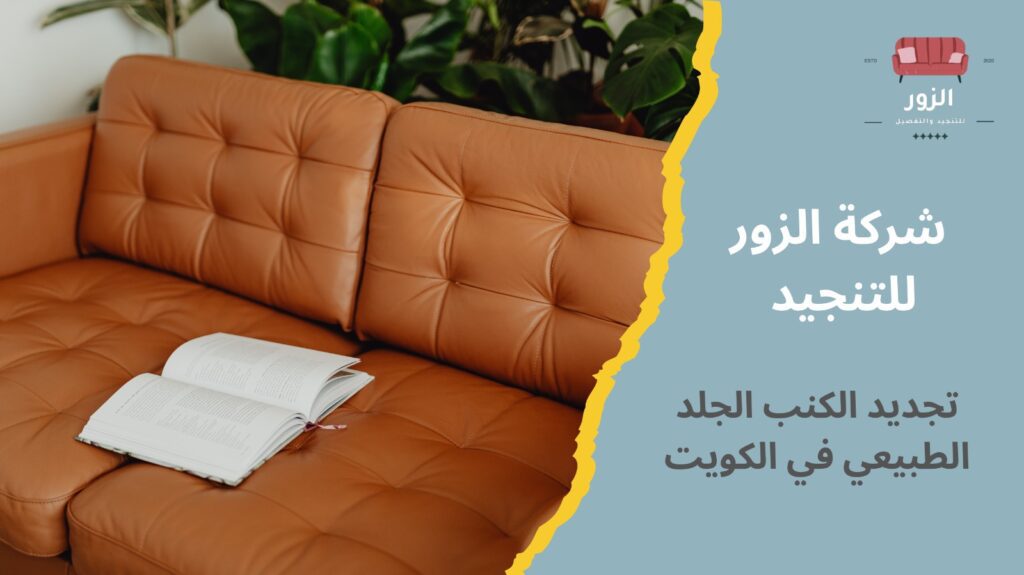 تنجيد كنب جلد طبيعي